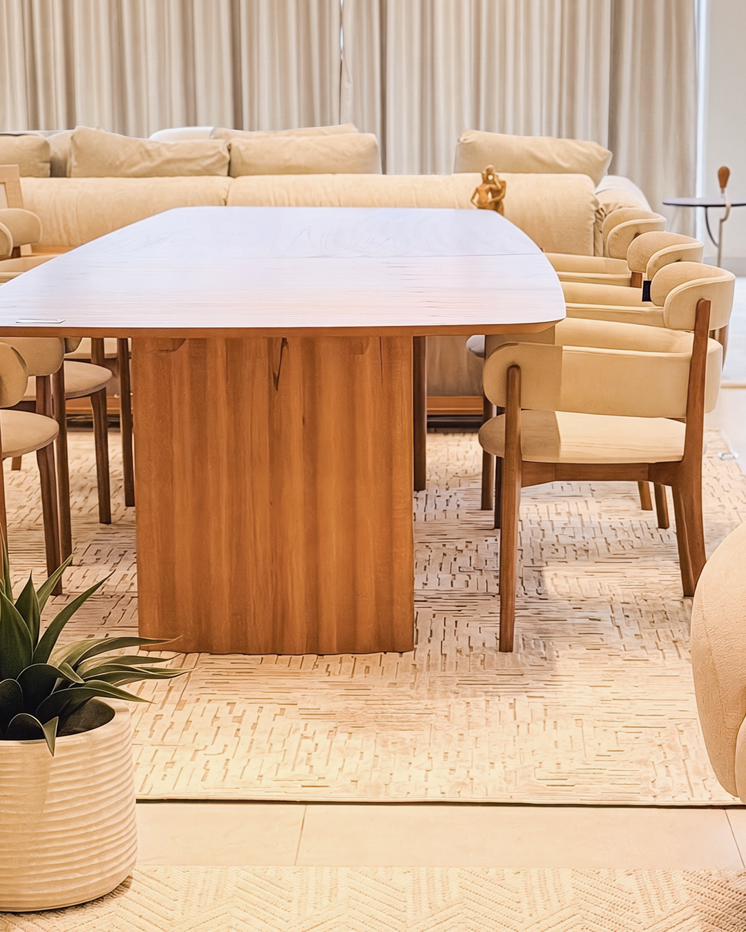 Mesa de Jantar Madeira de 3x1,20m