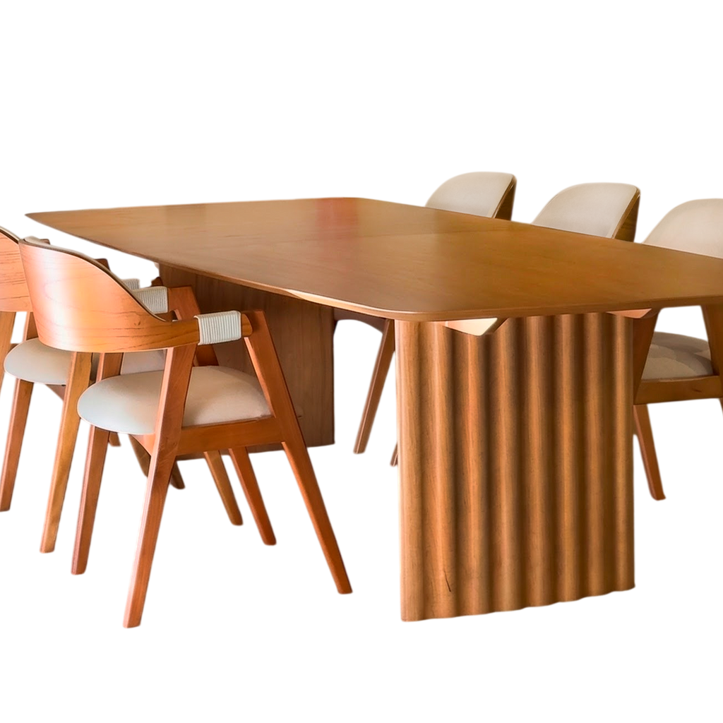 Mesa de Jantar Madeira de 3x1,20m