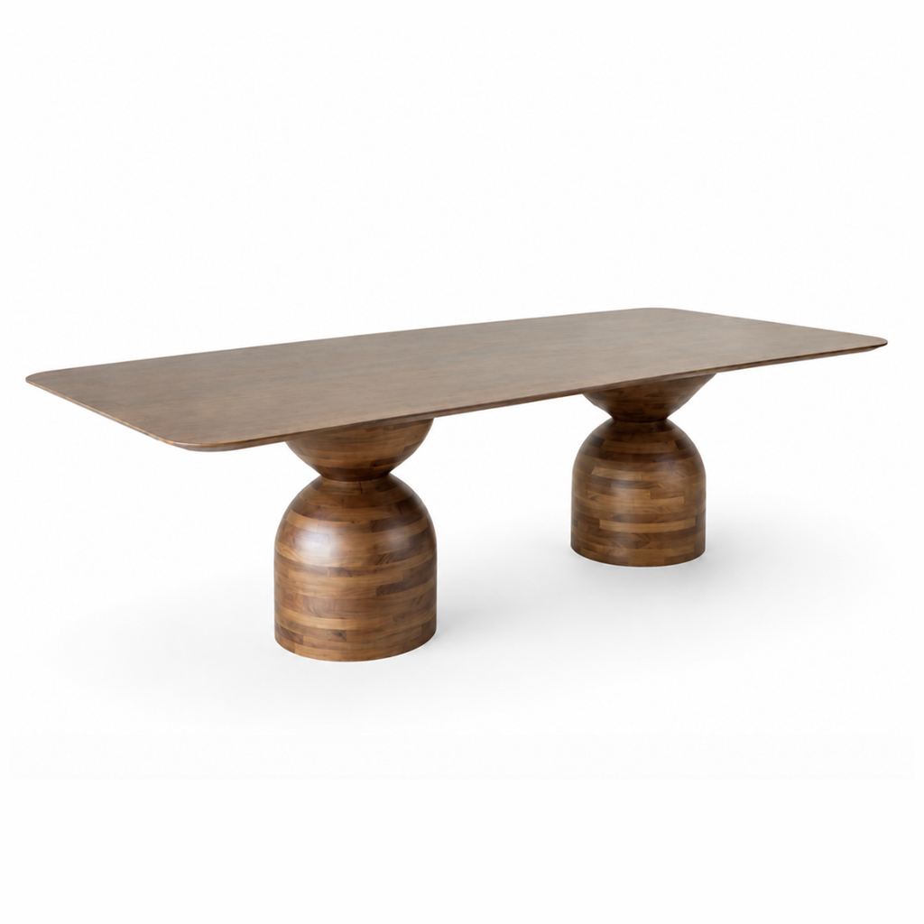 Mesa de Jantar Ampulheta em Madeira