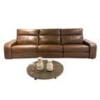 Sofa Retratil em Couro Automatizado de 3,20m