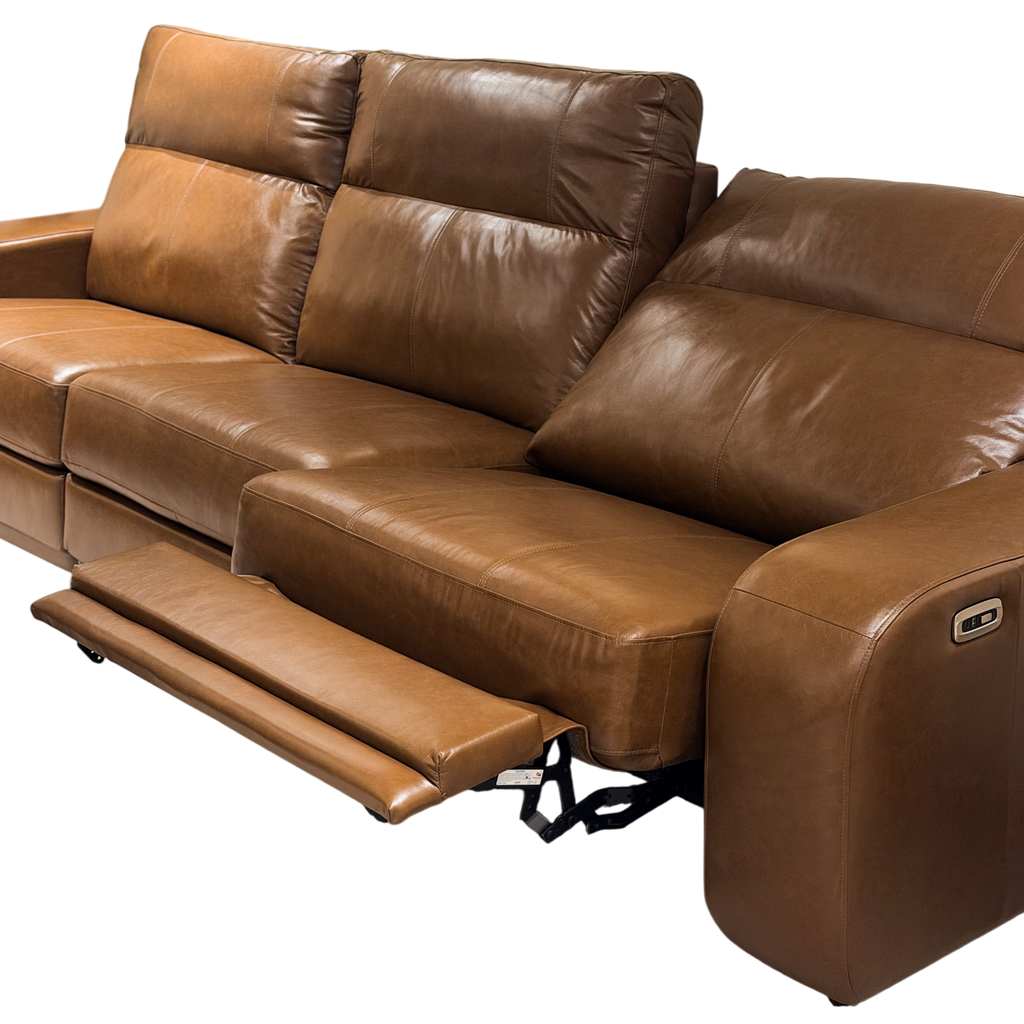 Sofa Retratil em Couro Automatizado de 3,20m