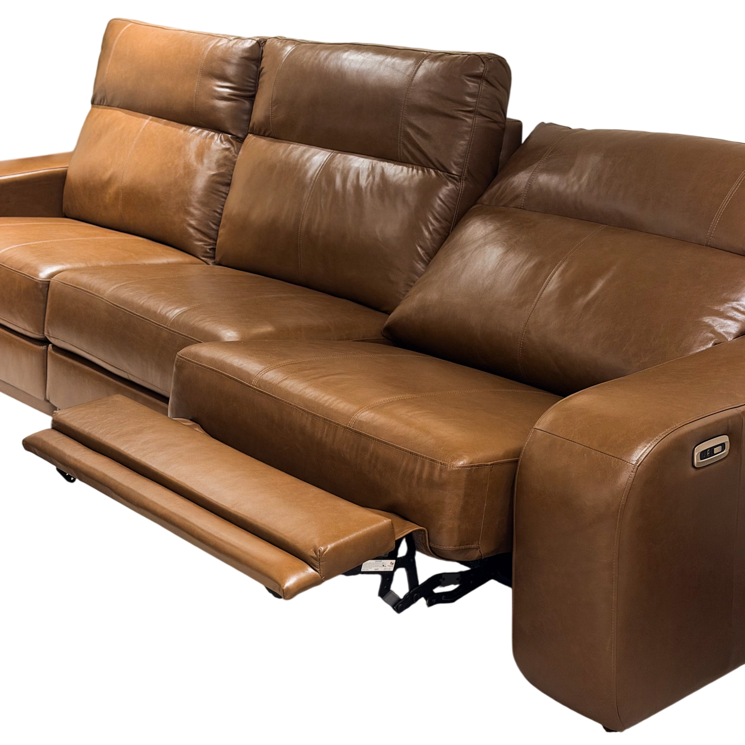 Sofa Retratil em Couro Automatizado de 3,20m