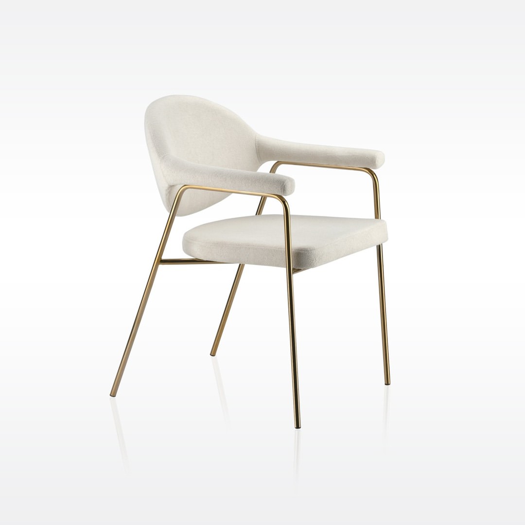 Cadeira Estofada Encosto Anatômico Slim Curve
