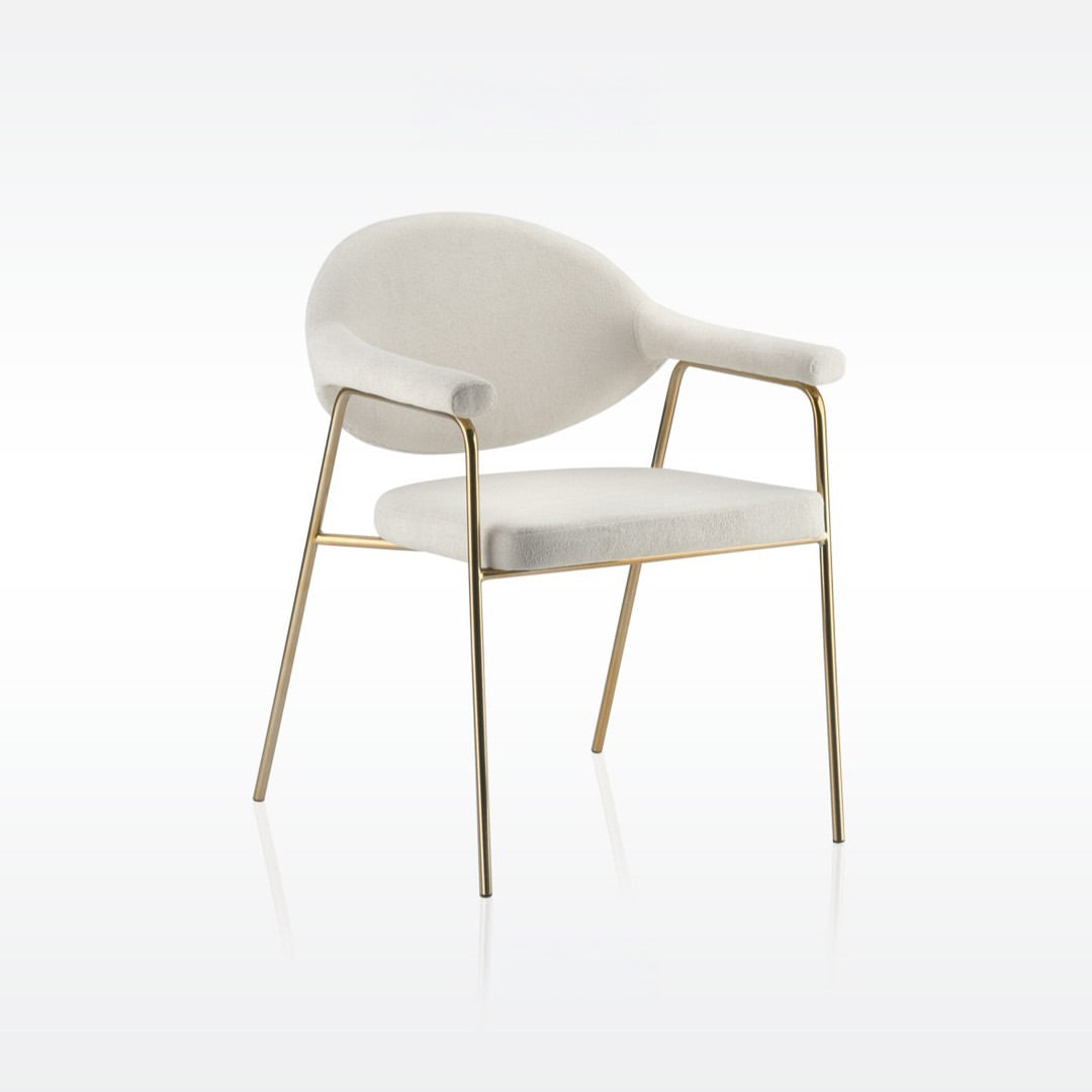 Cadeira Estofada Encosto Anatômico Slim Curve