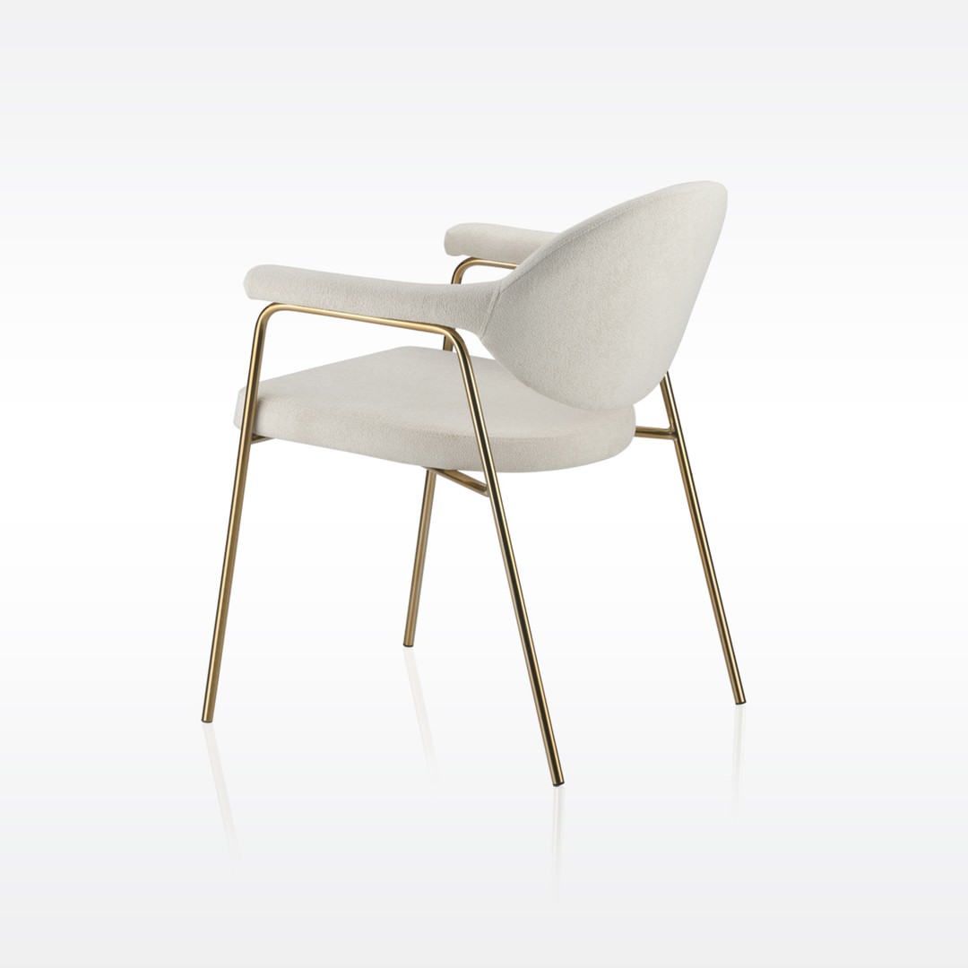 Cadeira Estofada Encosto Anatômico Slim Curve