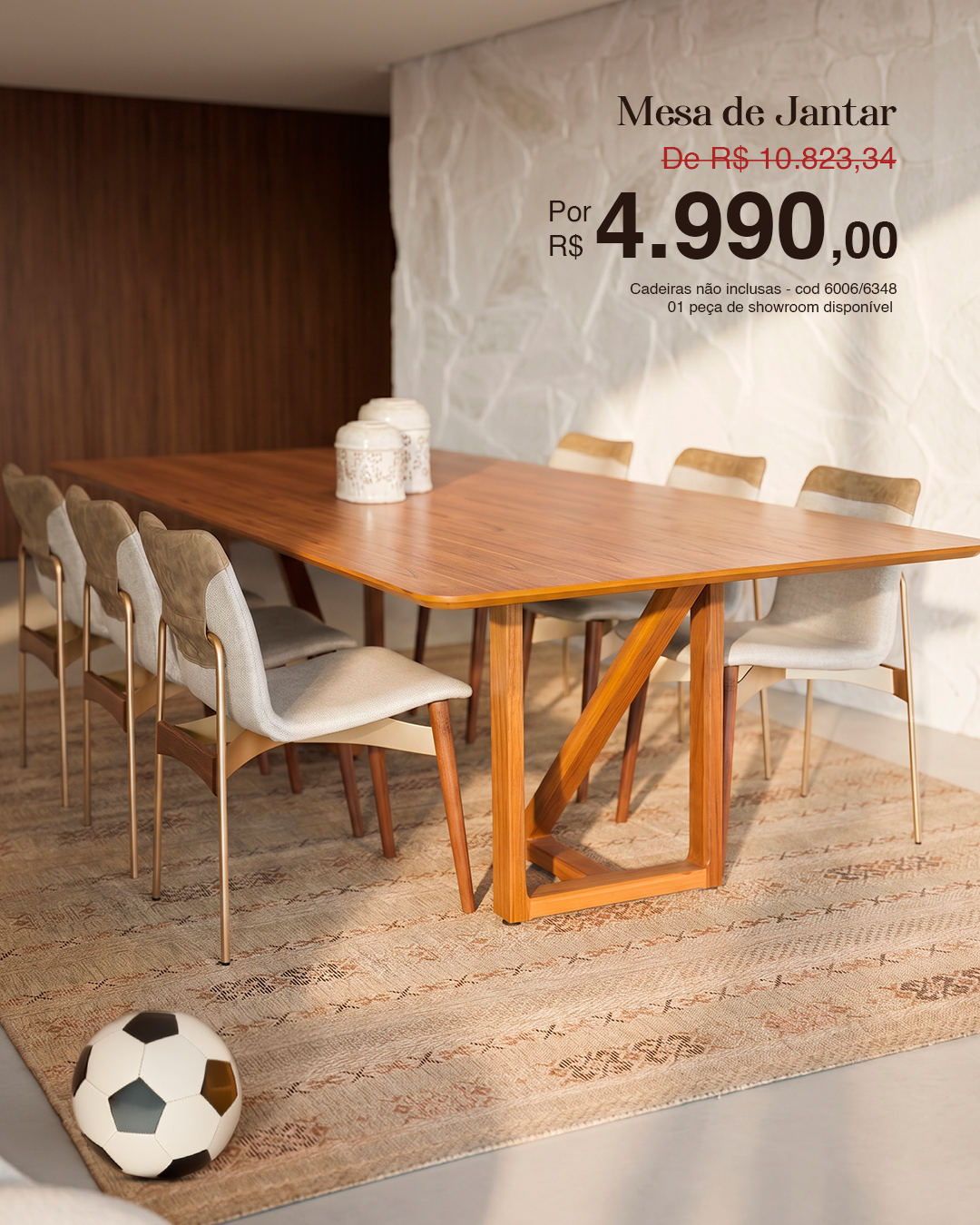 Mesa de Jantar 2,70x1,20